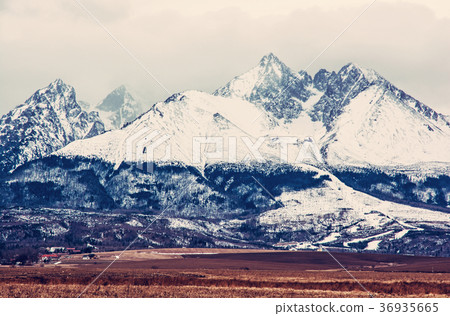Lomnicky peak, High Tatras, Slovakia, old filter Lomnicky peak, High Tatras, Slovakia, old filter 36935665