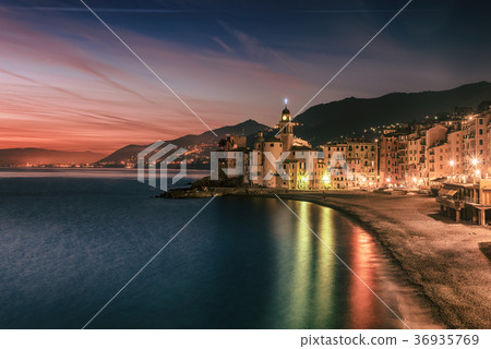 Camogli city at night 36935769