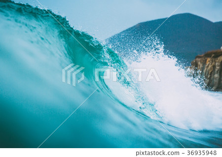 Tropical ocean water surfing swell Tropical ocean water surfing swell 36935948