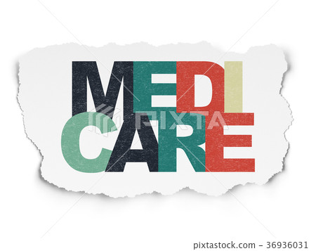 Healthcare concept: Medicare on Torn Paper Healthcare concept: Medicare on Torn Paper 36936031