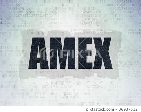 Stock market indexes concept: AMEX on Digital Data Stock market indexes concept: AMEX on Digital Data 36937512