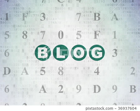 Web development concept: Blog on Digital Data Web development concept: Blog on Digital Data 36937604