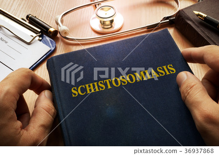 Book with title Schistosomiasis in a hospital. 36937868