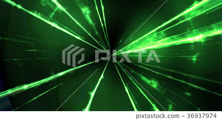 Bright and detailed technology digital beam texture background (seamless connection, high resolution 2D CG rendering ∕ coloring illustration) 36937974