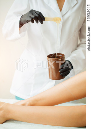 hot wax in white bowl for Hair removal 36938045