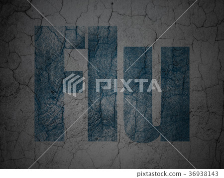 Healthcare concept: Flu on grunge wall background Healthcare concept: Flu on grunge wall background 36938143
