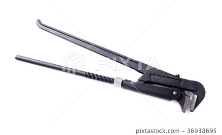 Pipe wrench isolated on white 36938695