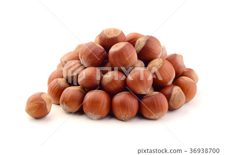 Hazelnuts isolated on white Hazelnuts isolated on white 36938700