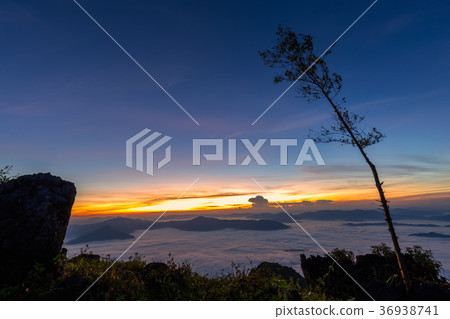 beautiful sunrise and View Point in Thailand beautiful sunrise and View Point in Thailand 36938741