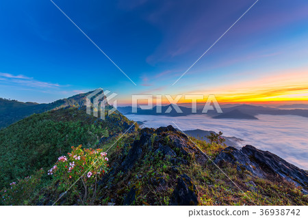 beautiful sunrise and View Point in Thailand beautiful sunrise and View Point in Thailand 36938742