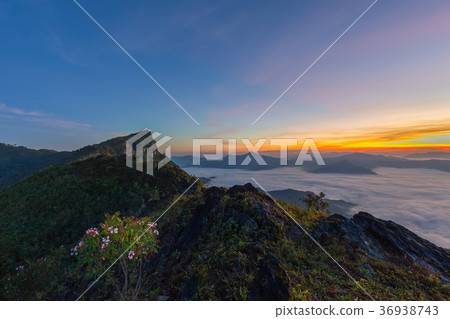 beautiful sunrise and View Point in Thailand beautiful sunrise and View Point in Thailand 36938743