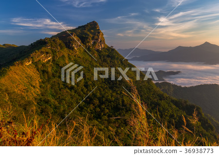 beautiful sunrise and View Point in Thailand beautiful sunrise and View Point in Thailand 36938773