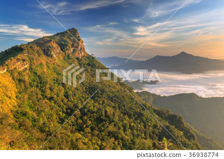 beautiful sunrise and View Point in Thailand beautiful sunrise and View Point in Thailand 36938774