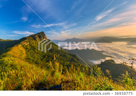 beautiful sunrise and View Point in Thailand 36938775