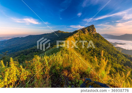 beautiful sunrise and View Point in Thailand beautiful sunrise and View Point in Thailand 36938776