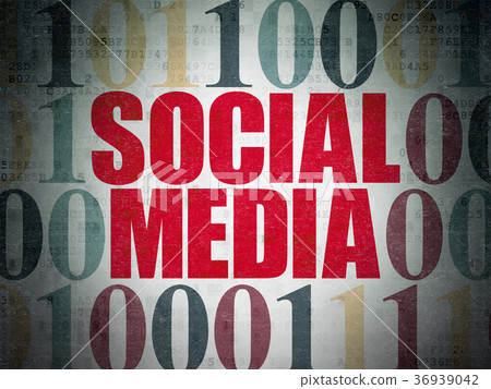 Social network concept: Social Media on Digital Social network concept: Social Media on Digital 36939042