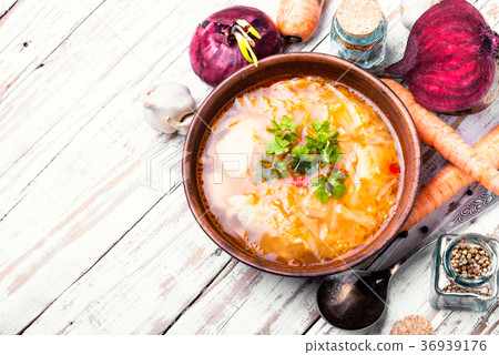 Ukrainian national borshch 36939176