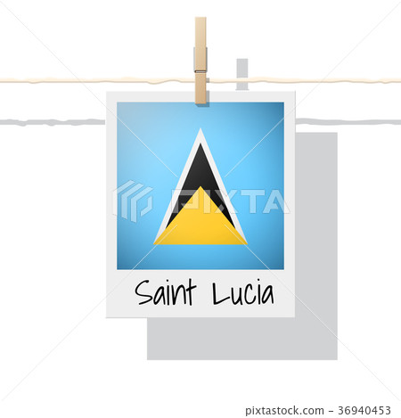 Photo of Saint Lucia flag Photo of Saint Lucia flag 36940453