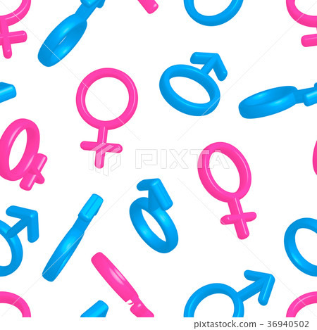 colorful men and women gender signs, pattern colorful men and women gender signs, pattern 36940502