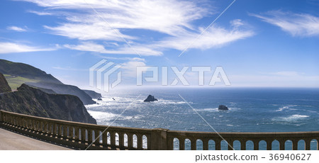 Bixby Bridge road trip view of coast 36940627