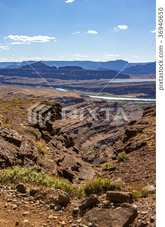 Canyon vies in Moab, Utah seen from the view  36940650