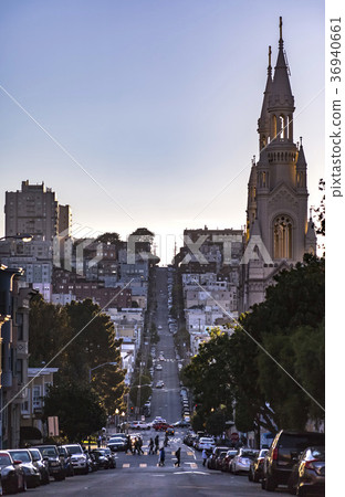 Cathederal on the street in San Francisco Cathederal on the street in San Francisco 36940661