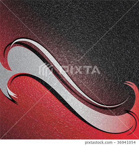 Red wave. Abstract background. 36941054