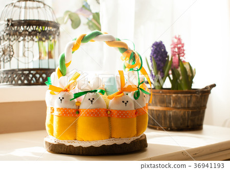 Easter textile basket Easter textile basket 36941193