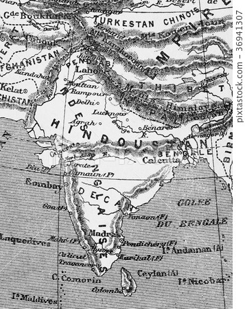 Old Map India 36941307