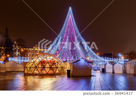 Vilnius. Christmas tree. Vilnius. Christmas tree. 36941417