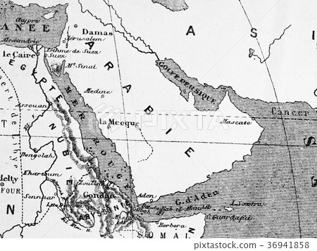 Old Map Arabian Peninsula Old Map Arabian Peninsula 36941858