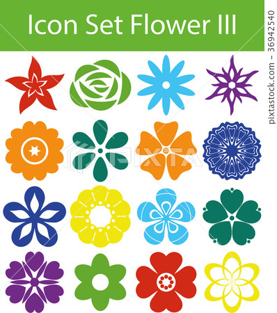 Icon Set Flower III Icon Set Flower III 36942540