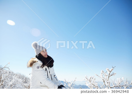 Woman, winter, snow, Mt. Woman, winter, snow, Mt. 36942948