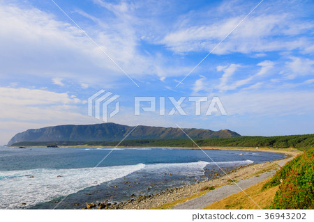 Shimokita Peninsula Shiiyazaki Blue sky Shimokita Peninsula Shiiyazaki Blue sky 36943202