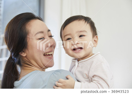 母親，兒子，嬰兒，生活，住房，韓國 36943523