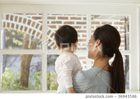 母親,兒子,嬰兒,生活,住房,韓國 母親,兒子,嬰兒,生活,住房,韓國 36943586