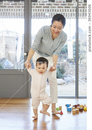 Mother, Son, Infant, Life, Housing, Korean Mother, Son, Infant, Life, Housing, Korean 36943606