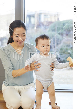 Mother, Son, Infant, Life, Housing, Korean 36943648