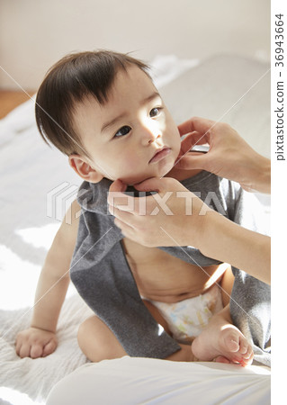 母親，兒子，嬰兒，生活，住房，韓國 36943664