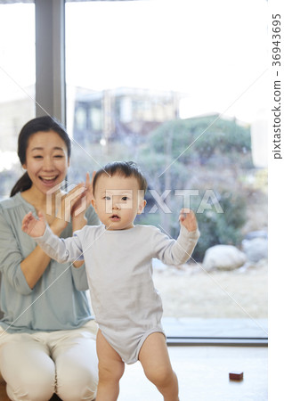 母親,兒子,嬰兒,生活,住房,韓國 母親,兒子,嬰兒,生活,住房,韓國 36943695