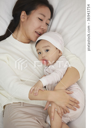 母親，兒子，嬰兒，韓國人 36943754