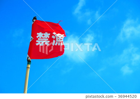 沒有釣魚橫幅的千葉縣Kujukurihama陛下海灘 36944520