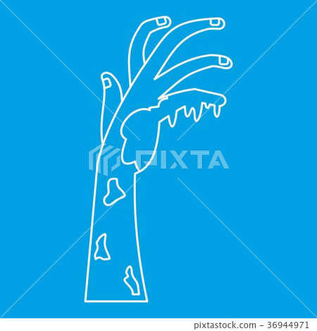 Demonic hand icon, outline style Demonic hand icon, outline style 36944971