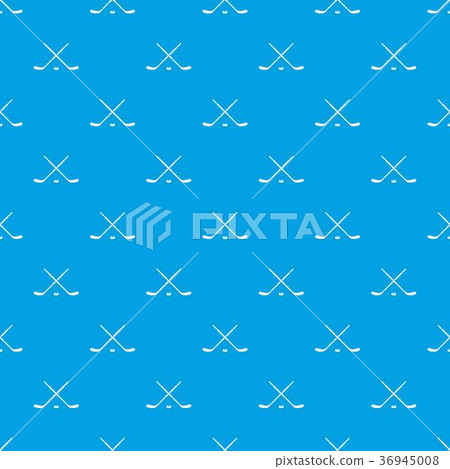 Hockey pattern seamless blue Hockey pattern seamless blue 36945008
