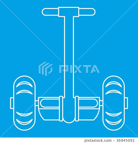 Segway transport icon, outline style Segway transport icon, outline style 36945091