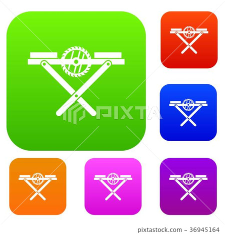 Power saw bench set collection - Stock Illustration [36945164] - PIXTA