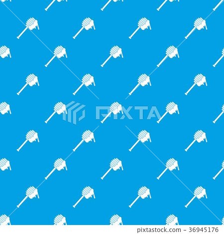 Honey spoon pattern seamless blue 36945176