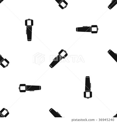 Hand flashlight pattern seamless black Hand flashlight pattern seamless black 36945240