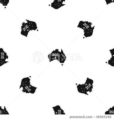Australia pattern seamless black Australia pattern seamless black 36945248