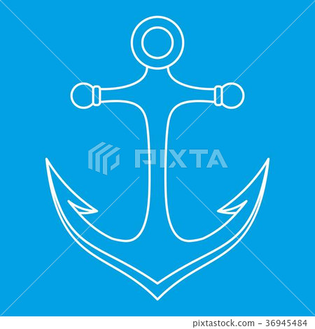 Anchor icon, outline style 36945484